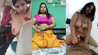 Horny Tamil Milf Blowjob – Threesome Sex Leak Mms